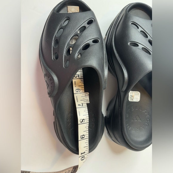Adidas x Stella McCartney  black wedge  Clog sandals  US Size 6 excellent! - Picture 2 of 10